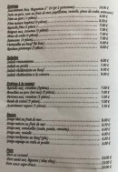 Carte et menu de Aux baguettes d'or à La Londe les Maures — Les entrées, salades et soupes