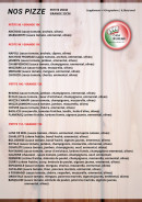 Menu Casa di Lugari - Les pizzas
