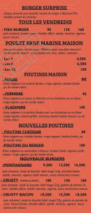 Menu Burgers Twister - Poutines, nauveaux burgers,