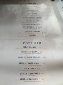 Menu Henri - Les pour commencer, côtés mer