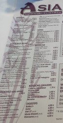 Menu Asia Buffet Wok - Les apéritifs, cocktails et boissons,...