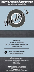 Menu Burton's - Carte et menu Burton's Draguignan
