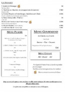 Menu L'Androuno - Desserts et menus