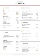 Menu Le Comptoir Tapas - La carte