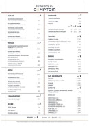 Menu Le Comptoir Tapas - Les boissons