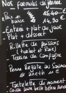 Menu Les Mille Colonnes - Formule déjeuner