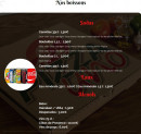 Menu Pizza Uno - Les boissons, alcools ,sode;....