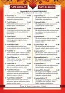 Menu Taj Mahal - plats