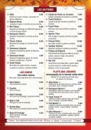 Menu Taj Mahal - entrées