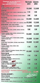 Menu Yummy Pizza - Pizzas suite