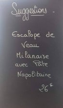 Menu Plage Les Gabians - exemple de suggestions du jour