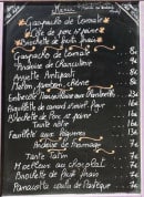 Menu Ecce Terra - Un exemple de menu du jour