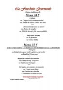 Menu La Fourchette Gourmande - Les menus
