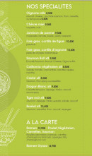 Carte et menu de Sushi City's à Le Cannet des Maures — Spécialités