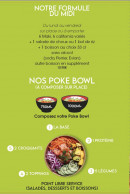 Carte et menu de Sushi City's à Le Cannet des Maures — Formule midi et poké bowl