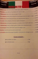 Menu Le Bistrot de Roméo - Les pizzas
