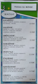 Menu Super L - Les pizzas du monde