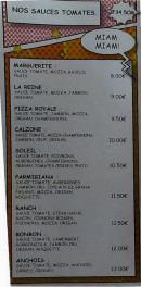 Menu Super L - Les pizzas sauces tomates