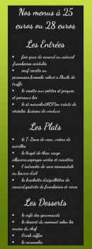 Menu Lou Cigaloun - Les entrées, plats et desserts 