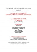 Carte et menu de La brasserie des iles à Hyeres — Le menu enfant et les fromages