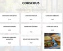 Menu Le Jardin de Saradam - Couscous 