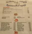 Menu La Petite Fringale - Le petit déjeuner, entrées et plats