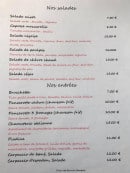 Carte et menu de Il Forno à La Croix Valmer — Les entrées et salades