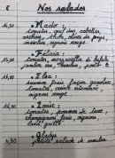 Menu Le chant de L’heure - Les salades