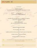 Menu Le Castellaras - Le menu plaisirs