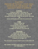 Menu Hotel des Deux Rocs - La carte d' été