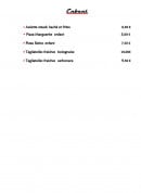 Menu Le Lac - Enfants 