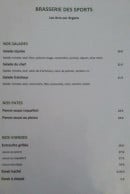 Carte et menu de Brasserie des sports à Les Arcs — les salades,...
