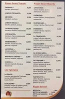 Menu Le Dam's - Pizzas