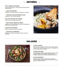 Menu Hippopotamus - Les entrées et salades
