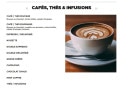 Menu Hippopotamus - Les cafés, thés et infusions