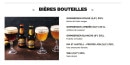 Menu Hippopotamus - Les bières bouteilles