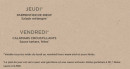 Menu Hippopotamus - Les plats du jour suite