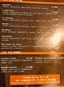 Menu L'Ostriconi - Les spéciales et calzones 