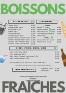 Menu Quintera - Les boisson fraîches