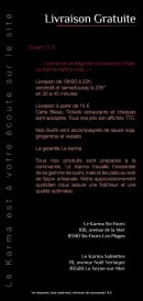 Menu Le Karma - Informations