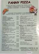 Carte et menu de Pizzeria Fanny à La Seyne sur Mer — Les pizzas