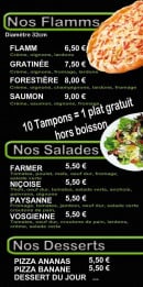 Menu Chez Salva - Les flammes, salades et desserts