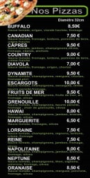 Menu Chez Salva - Les pizzas