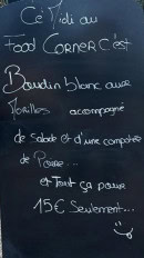 Menu Food Corner - Exemple de menu