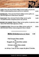 Menu L'Olalpa - Viandes, grillades