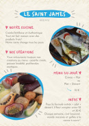 Menu Le Saint James - La carte
