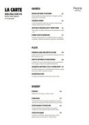 Menu Picotte Provence - La carte