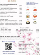 Menu Chez Nana - Les sushis