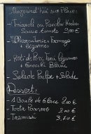 Menu A Tavola con L'italia - Un exemple de menu du jour