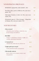 Menu L'Atelier By Vao - Les boissons originales et mocktails